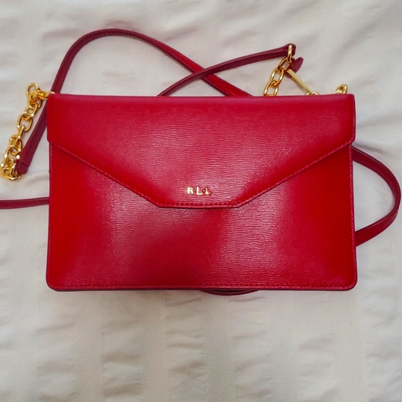Lauren Ralph Lauren Handbags - Red Ralph Lauren envelope crossbody purse
